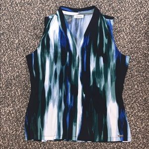 Calvin Klein Watercolor Print Top
